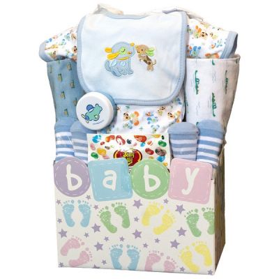 Baby Steps Gift Basket - Blue