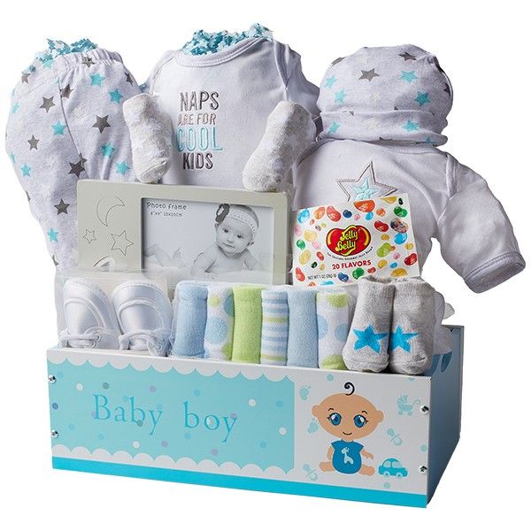 New Arrival Blue Gift Basket