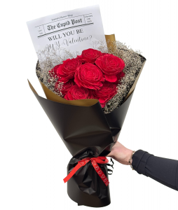 Premium Amour Red Rose Dried Bouquet