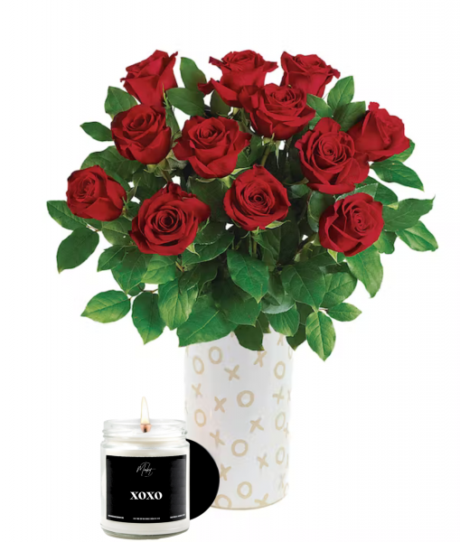 XOXO ROSES + CANDLE COMBO