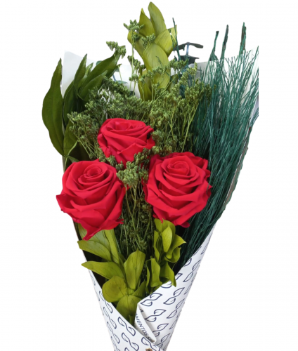 Everlasting Triple Rose Bouquet