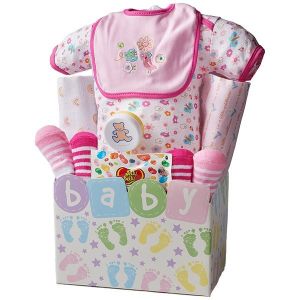 Baby Steps Gift Basket - Pink