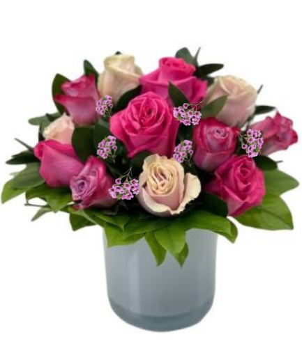 Modern Pink & Purple Roses